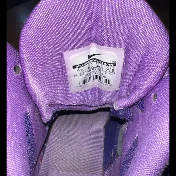 NIKE Hyper Dunk 8! Purple Basketball Shoes 7.5 - Picture 5 of 5
